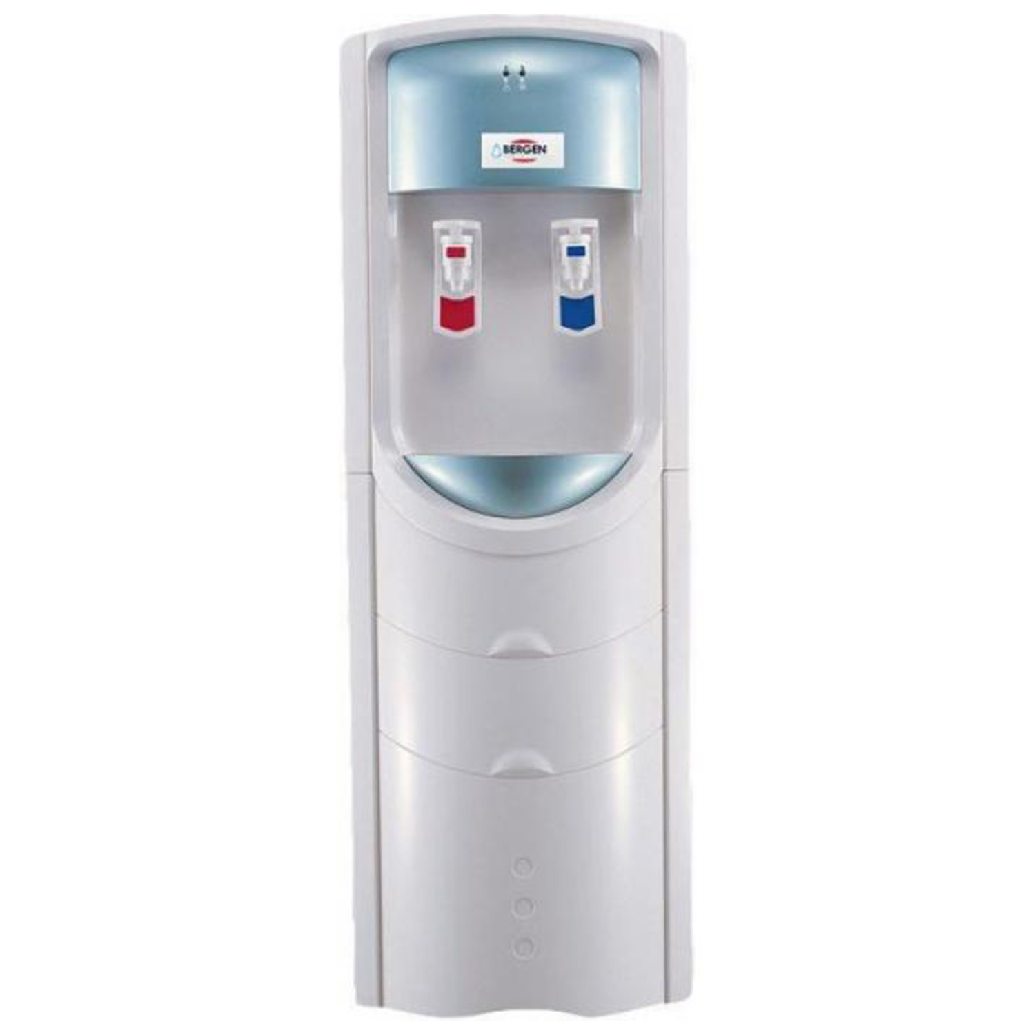 BERGEN WATER DISPENSER 2 SPIGOTS WORKS DIRECTLY ON FILTER WHITE WD2208
