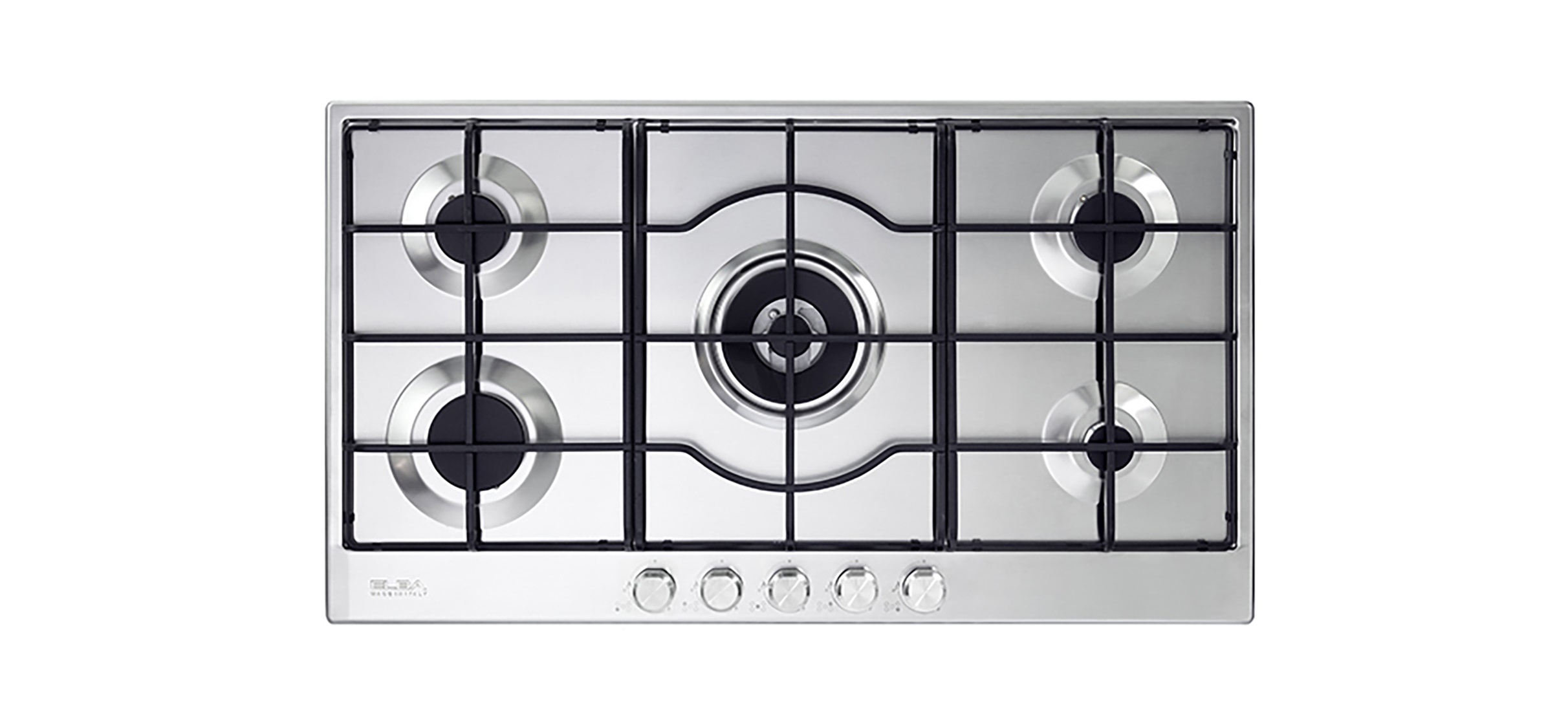 ELBA Builtin 5 Gas Burners Hob, 90 cm, Stainless steel ELIO95545L